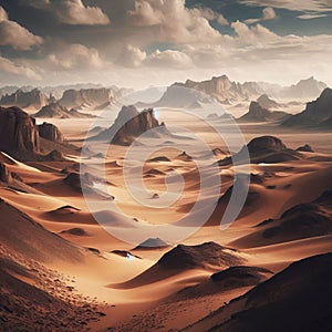 One of the worldÃ¢â¬â¢s largest deserts the Gobi is a vast arid lan photo